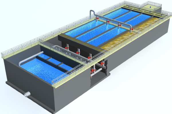 Deep bed denitrification filter